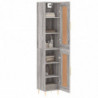 Highboard Grau Sonoma 34,5x34x180 cm Holzwerkstoff