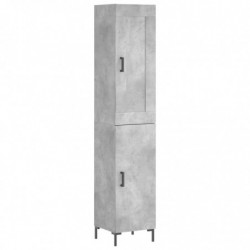 Highboard Betongrau 34,5x34x180 cm Holzwerkstoff