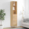 Highboard Sonoma-Eiche 34,5x34x180 cm Holzwerkstoff