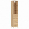 Highboard Sonoma-Eiche 34,5x34x180 cm Holzwerkstoff