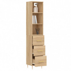 Highboard Sonoma-Eiche 34,5x34x180 cm Holzwerkstoff