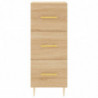 Highboard Sonoma-Eiche 34,5x34x180 cm Holzwerkstoff