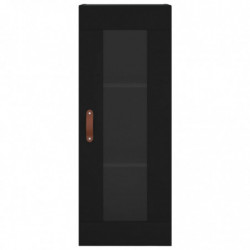 Highboard Schwarz 34,5x34x180 cm Holzwerkstoff