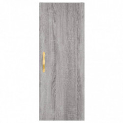 Highboard Grau Sonoma 34,5x34x180 cm Holzwerkstoff