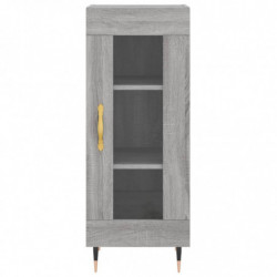 Highboard Grau Sonoma 34,5x34x180 cm Holzwerkstoff