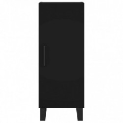 Highboard Schwarz 34,5x34x180 cm Holzwerkstoff