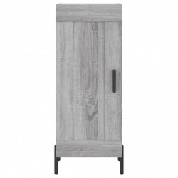 Highboard Grau Sonoma 34,5x34x180 cm Holzwerkstoff