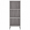 Highboard Grau Sonoma 34,5x34x180 cm Holzwerkstoff