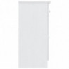 Sideboard ALTA Weiß 77x35x73 cm Massivholz Kiefer