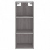 Highboard Grau Sonoma 34,5x34x180 cm Holzwerkstoff