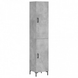 Highboard Betongrau 34,5x34x180 cm Holzwerkstoff