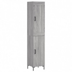 Highboard Grau Sonoma 34,5x34x180 cm Holzwerkstoff