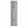 Highboard Grau Sonoma 34,5x34x180 cm Holzwerkstoff