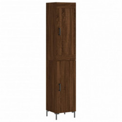 Highboard Braun Eichen-Optik 34,5x34x180 cm Holzwerkstoff