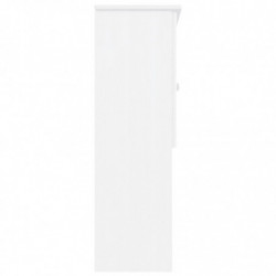 Sideboard-Aufsatz ALTA Weiß 77x30x92 cm Massivholz Kiefer