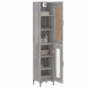 Highboard Grau Sonoma 34,5x34x180 cm Holzwerkstoff