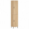 Highboard Sonoma-Eiche 34,5x34x180 cm Holzwerkstoff