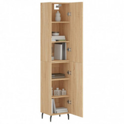 Highboard Sonoma-Eiche 34,5x34x180 cm Holzwerkstoff