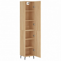 Highboard Sonoma-Eiche 34,5x34x180 cm Holzwerkstoff