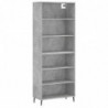 Highboard Betongrau 69,5x32,5x180 cm Holzwerkstoff