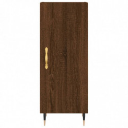 Highboard Braun Eichen-Optik 34,5x34x180 cm Holzwerkstoff