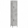 Highboard Betongrau 34,5x34x180 cm Holzwerkstoff