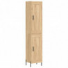 Highboard Sonoma-Eiche 34,5x34x180 cm Holzwerkstoff