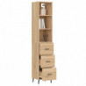 Highboard Sonoma-Eiche 34,5x34x180 cm Holzwerkstoff