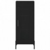 Highboard Schwarz 34,5x34x180 cm Holzwerkstoff