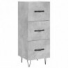 Highboard Betongrau 34,5x34x180 cm Holzwerkstoff