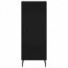 Highboard Schwarz 34,5x34x180 cm Holzwerkstoff