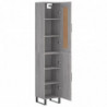 Highboard Grau Sonoma 34,5x34x180 cm Holzwerkstoff