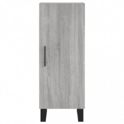 Highboard Grau Sonoma 34,5x34x180 cm Holzwerkstoff