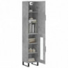 Highboard Betongrau 34,5x34x180 cm Holzwerkstoff