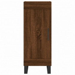 Highboard Braun Eichen-Optik 34,5x34x180 cm Holzwerkstoff