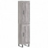 Highboard Grau Sonoma 34,5x34x180 cm Holzwerkstoff