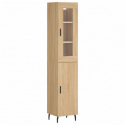 Highboard Sonoma-Eiche 34,5x34x180 cm Holzwerkstoff