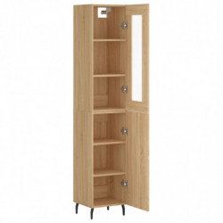 Highboard Sonoma-Eiche 34,5x34x180 cm Holzwerkstoff