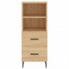 Highboard Sonoma-Eiche 34,5x34x180 cm Holzwerkstoff