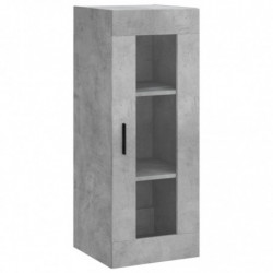 Highboard Betongrau 34,5x34x180 cm Holzwerkstoff