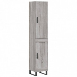 Highboard Grau Sonoma 34,5x34x180 cm Holzwerkstoff