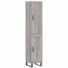 Highboard Grau Sonoma 34,5x34x180 cm Holzwerkstoff