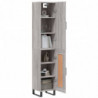 Highboard Grau Sonoma 34,5x34x180 cm Holzwerkstoff