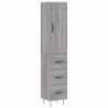 Highboard Grau Sonoma 34,5x34x180 cm Holzwerkstoff