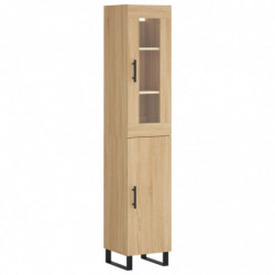 Highboard Sonoma-Eiche 34,5x34x180 cm Holzwerkstoff