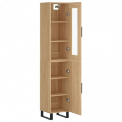 Highboard Sonoma-Eiche 34,5x34x180 cm Holzwerkstoff