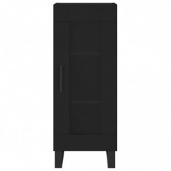 Highboard Schwarz 34,5x34x180 cm Holzwerkstoff