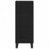 Highboard Schwarz 34,5x34x180 cm Holzwerkstoff