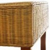 Esszimmerstühle 2 Stk. Braun Natur Rattan