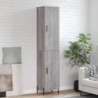 Highboard Grau Sonoma 34,5x34x180 cm Holzwerkstoff